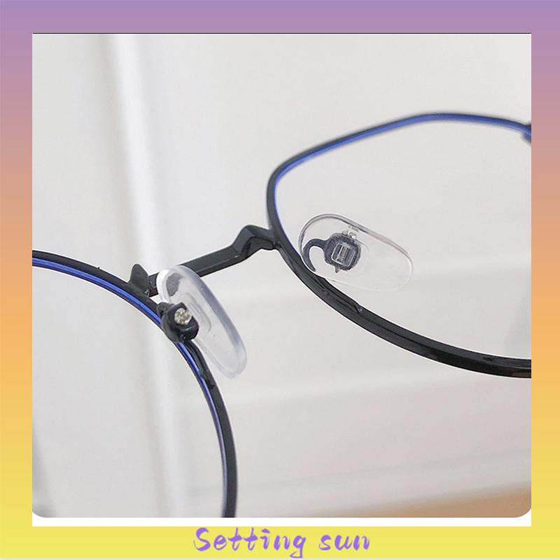 Kacamata Optik Anti blue Light Bahan Metal Gaya Retro Untuk Unisex TN