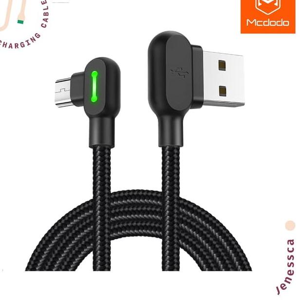 ◊ Kabel Data Micro USB McDodo Cable Elbow Gaming 2A 3m Fast Charging - 1.8M, Mcdodo ✥