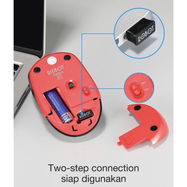 mouse wireless robot m310 silent 2,4 GHZ