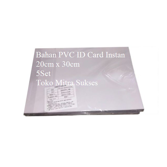 

Bahan PVC ID Card Instan isi 5 Set