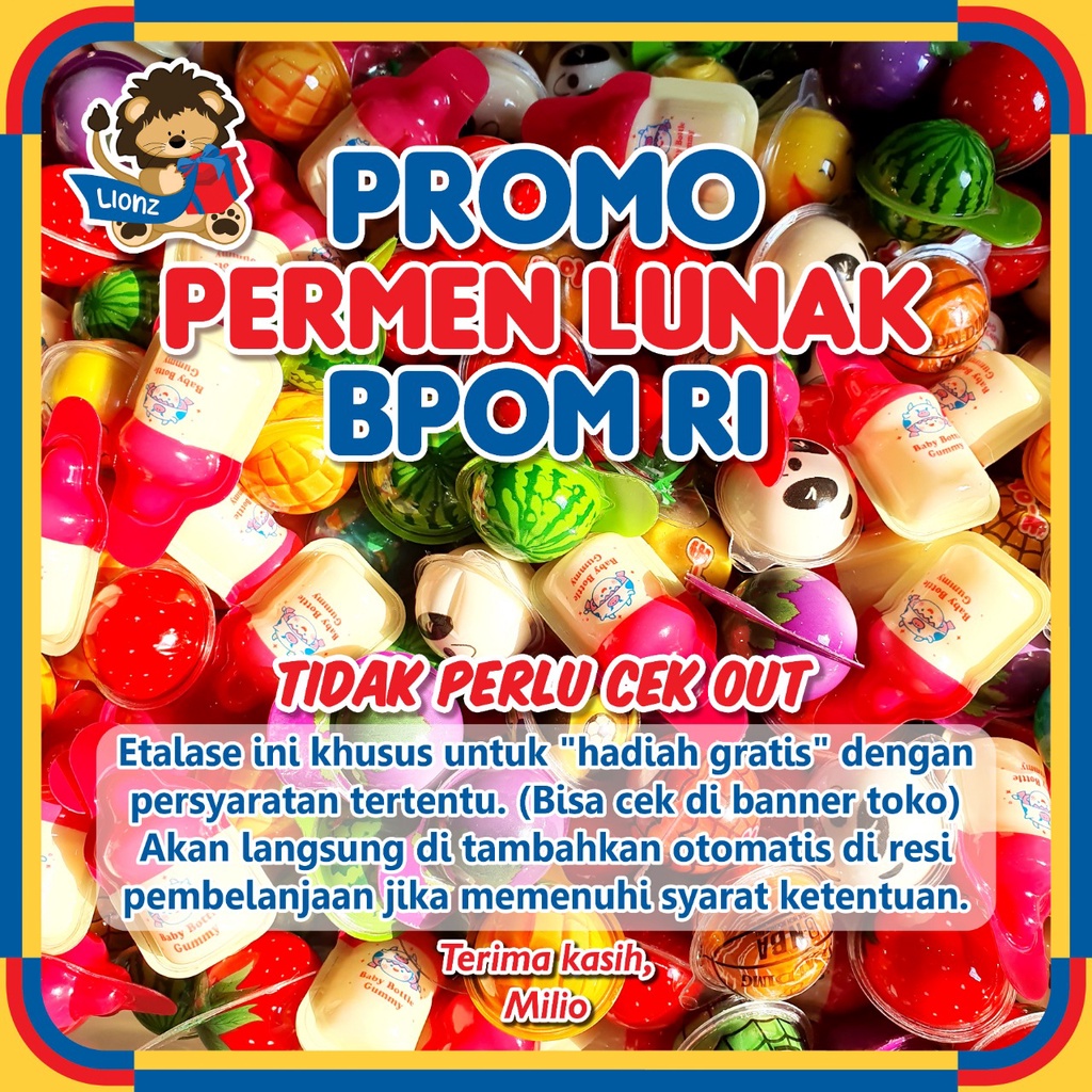 PROMO permen lunak bpom ri KHUSUS HADIAH by lionz.idn