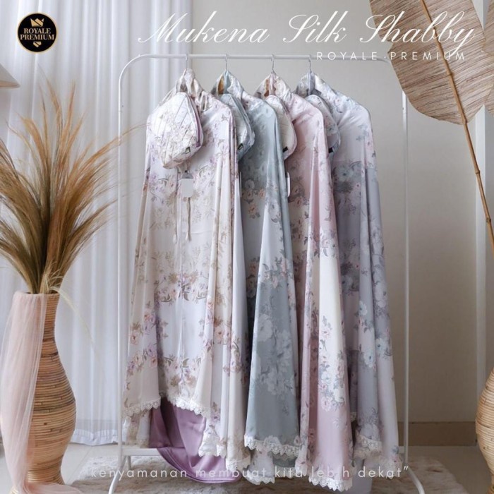 MUKENA- MUKENA ROYALE PREMIUM SILK SHABBY - CALLUNA -MUKENA.
