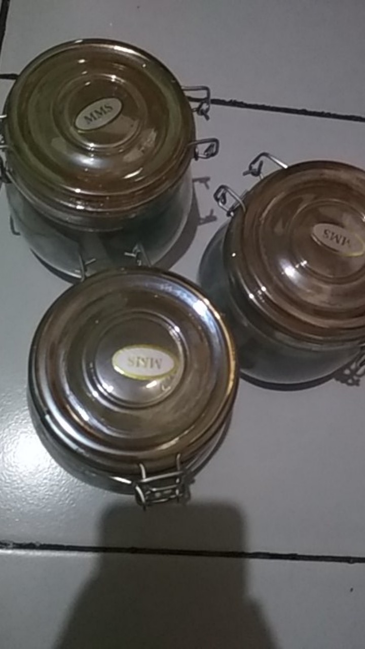 Hermetico Jar 500 Ml Tutup Warna | Toples Kaca Tutup Kait | Jar Kaca