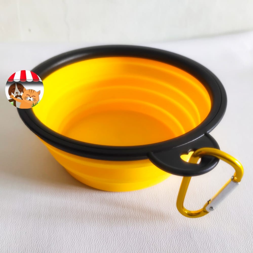 Tempat Makan Minum Hewan Portable Travel Outdoor Mangkok Anjing Kucing