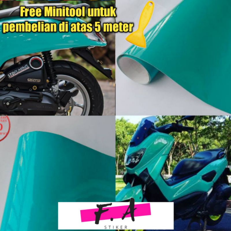 Jual Stiker Skotlet Hijau Tosca Glossy Kualitas Super Premium Shopee Indonesia