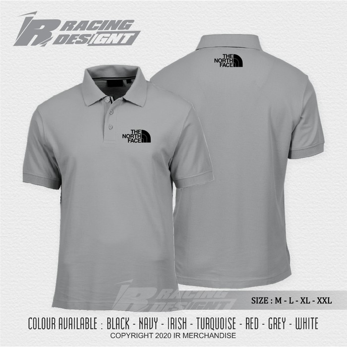 north face white polo shirt