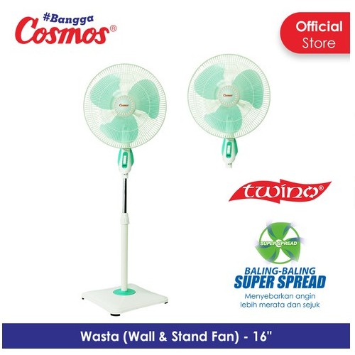 Cosmos 16-SWA - Kipas Angin 2in1 - 16 inch (Stand & Wall)