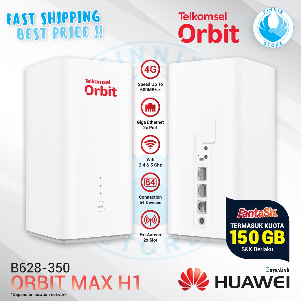 Telkomsel Orbit MAX H1 B628 Home Router Modem