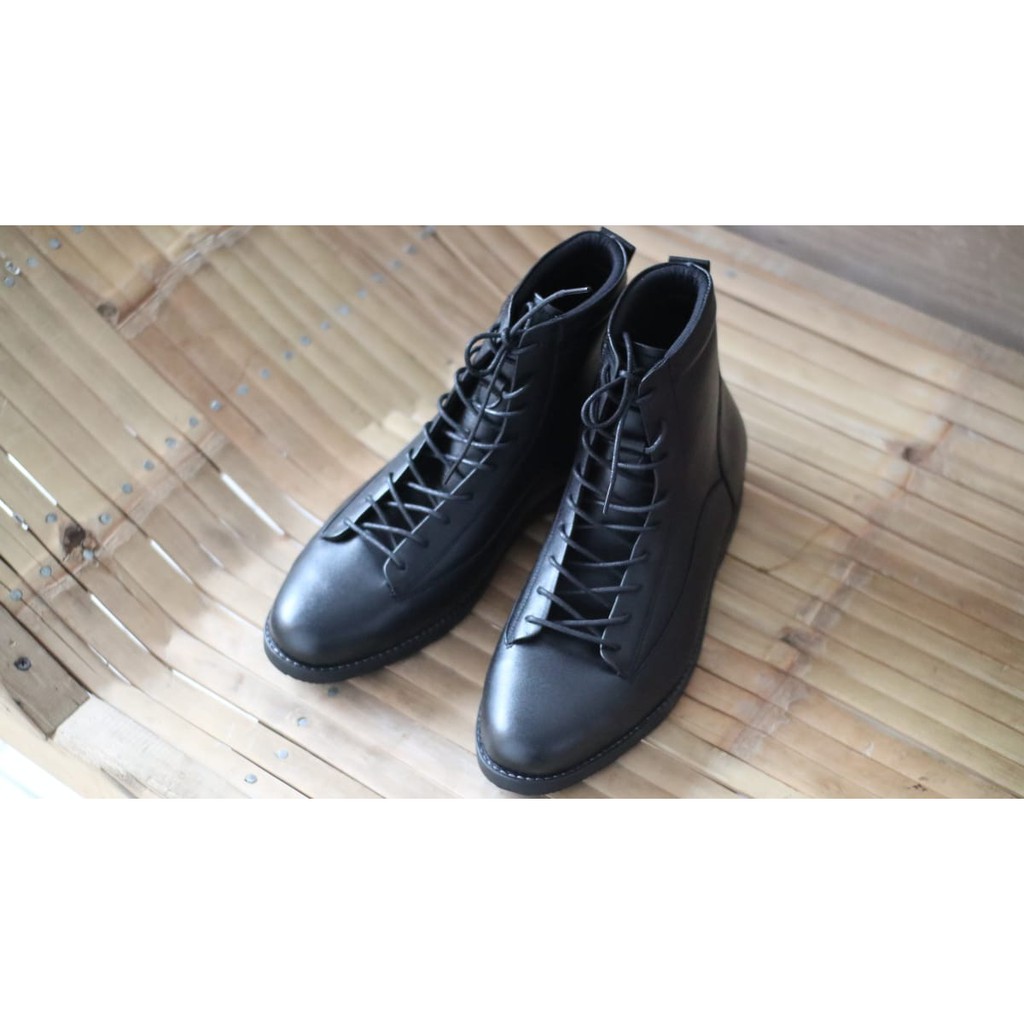 sepatu boots pria kulit asli sepatu kuliit sepatu boots pantofel sepatu boots formal kantor bruno