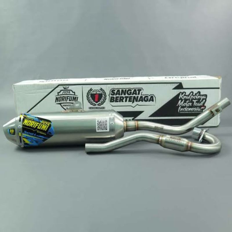 Knalpot Norifumi Rocket 4 SE standart wr155, crf150, klx150, dtracker Original