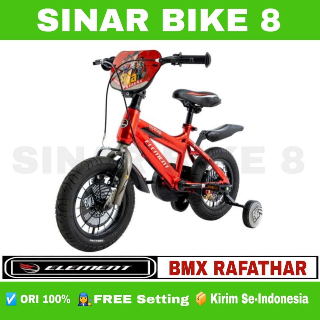 Sepeda Anak Laki BMX ELEMENT Edisi RAFATHAR Ukuran 12 16 18 Inch