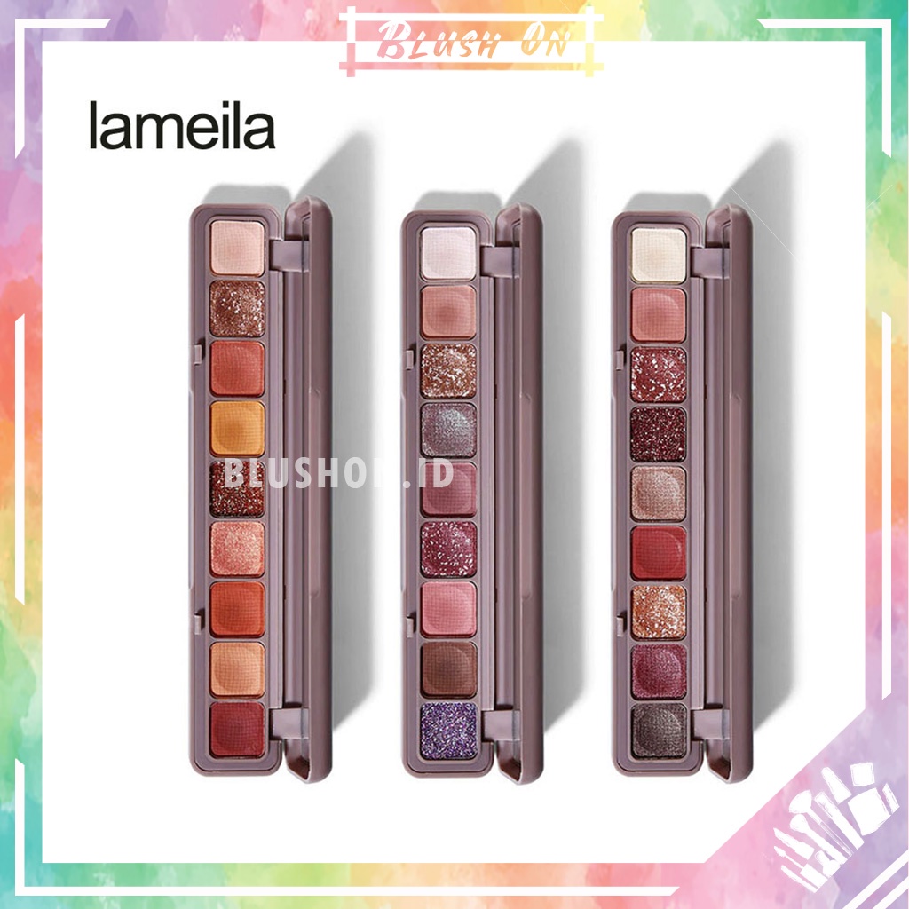 LAMAILA Eyeshadow Pallete 9 Warna Matte and Glitter 3600