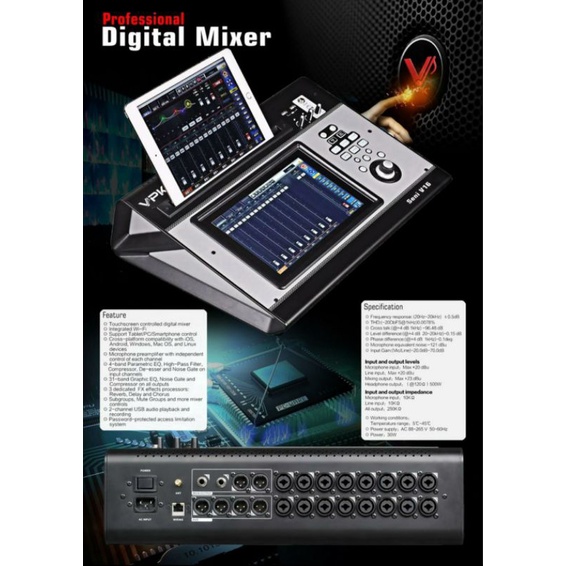 Mixer digital VPK seni V16 original Vpk seni V16 digital mixer