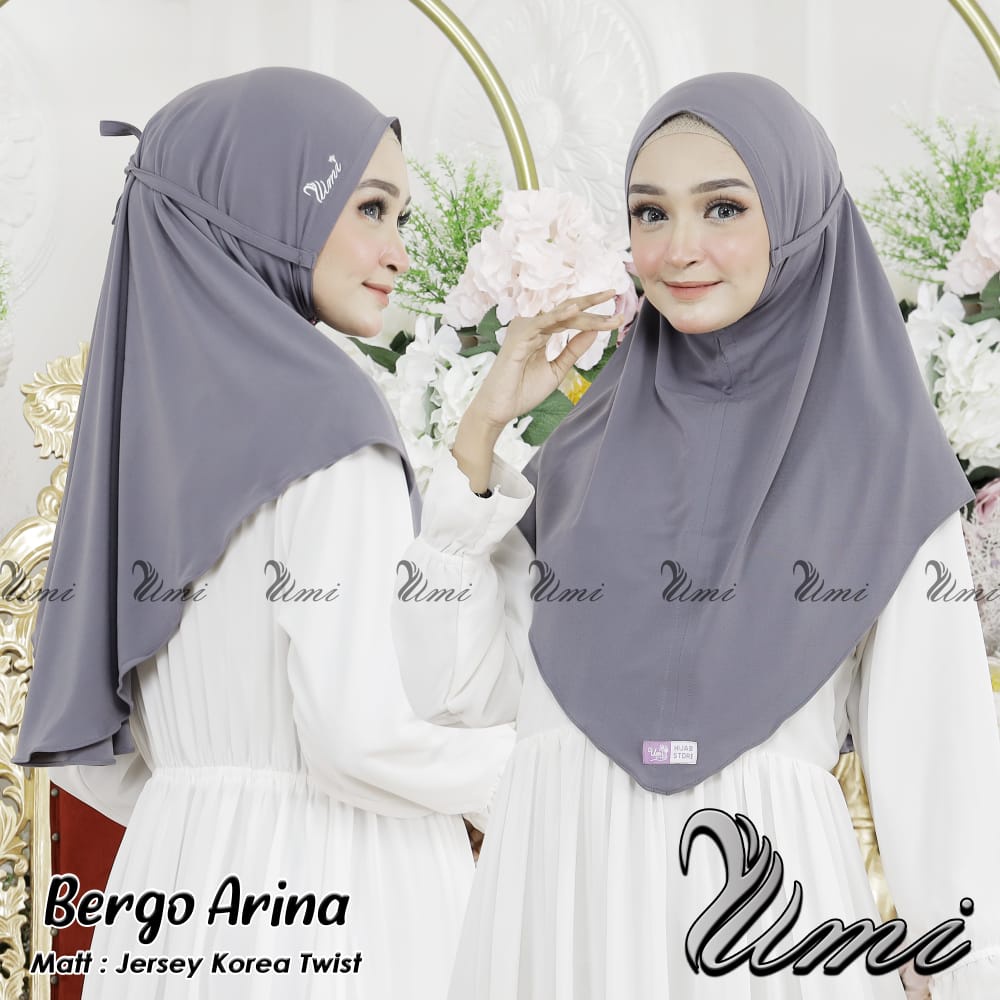 Original Produk Jilbab Bergo Arina Hijab Instan Jersey Shabira Original GJM