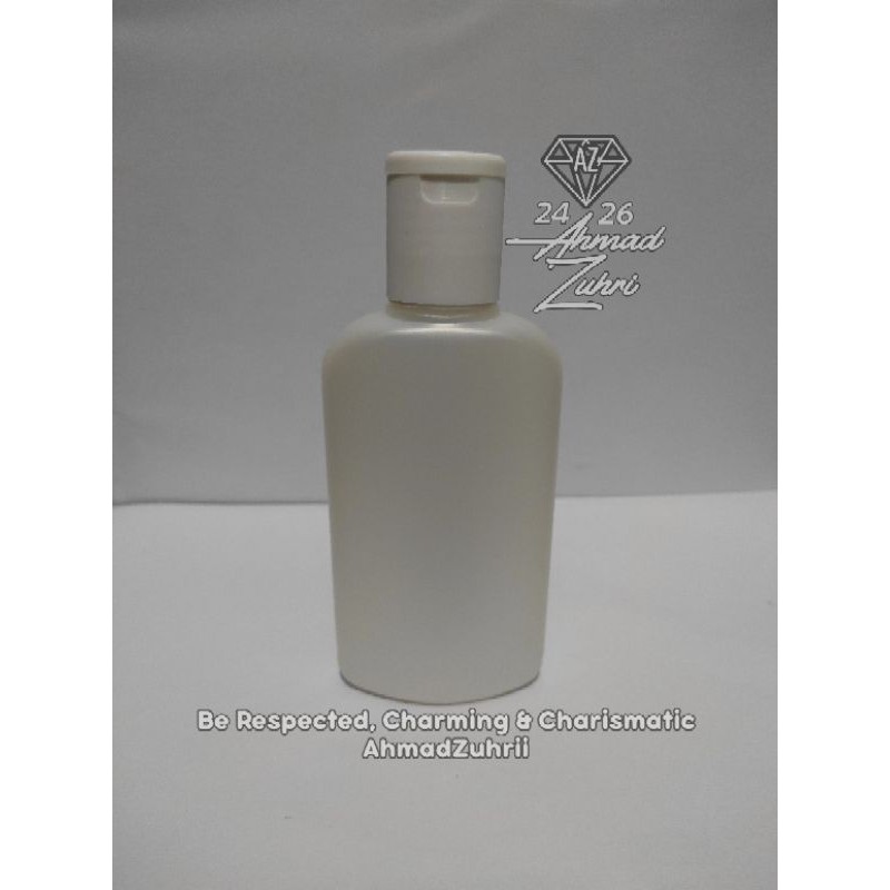 Botol DKS 100ml Natural Tutup Putih - Botol Plastik 100ml -Botol Sabun Cair 100ml - Botol DKS 100 ml