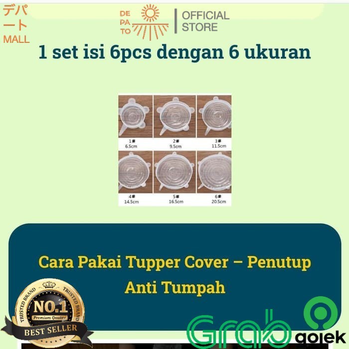 BERKUALITAS ENGMEC FOOD COVER ISI 6 PCS