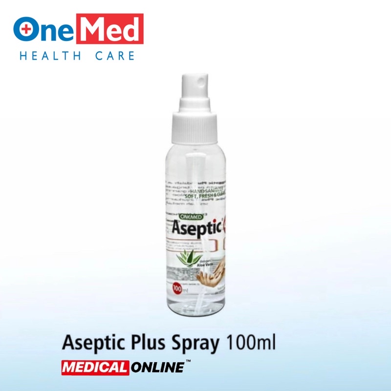 ASEPTIC SPRAY 100ML ALOE VERA HAND SANITIZER ANTISEPTIC ONEMED MEDICALONLINE MEDICAL ONLINE