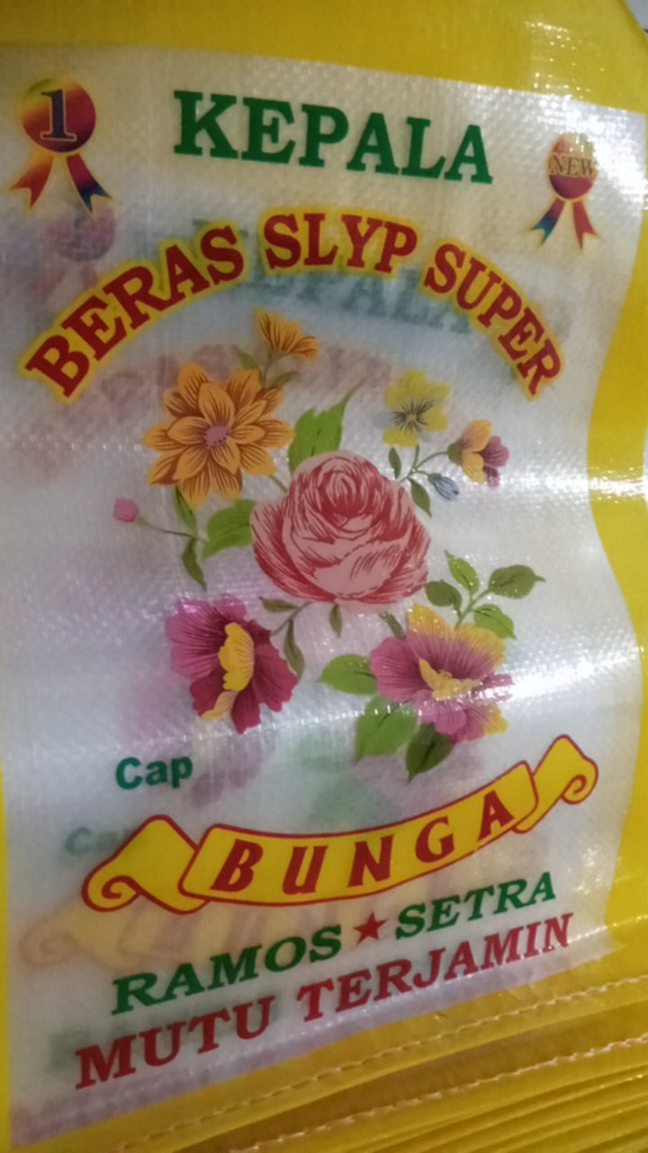 Karung Beras Laminasi 5kg Merek Bunga