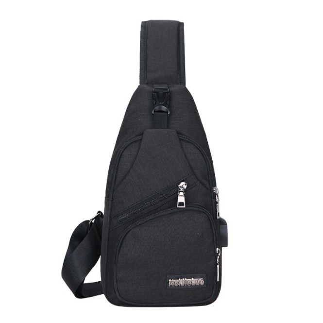 B295 Smart Backpack / Tas Pria Selempang USB Port Charger