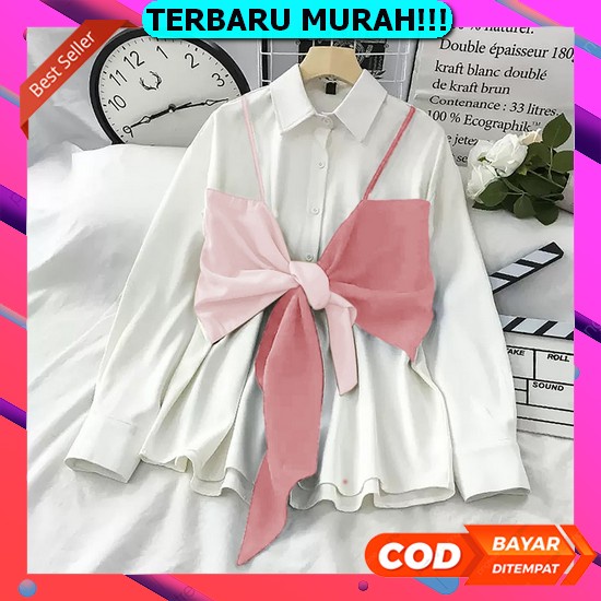 Claryn Linen Outer Crop Kekinian//Outer Kemeja Basic Shirt Linen Rami Terbaru//Kemeja Linen Basic//K