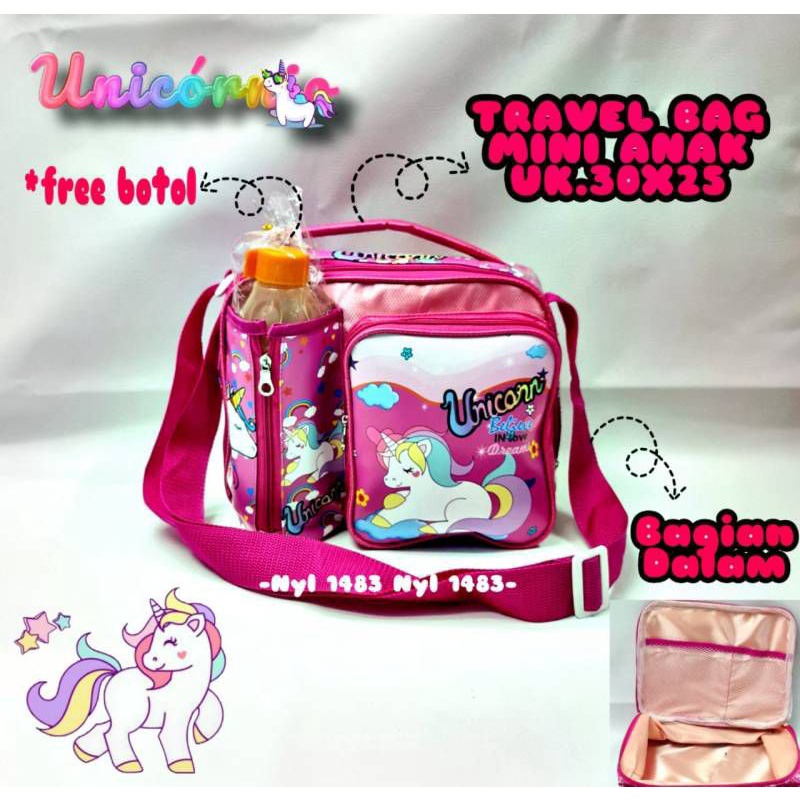 TAS ANAK PEREMPUAN TRAVEL BAG MINI UNICORN