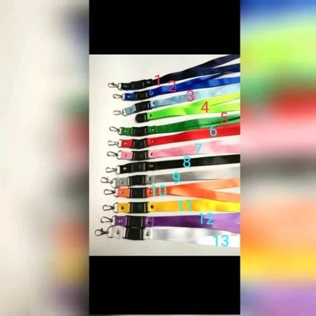 

Tali lanyard atau tali id card