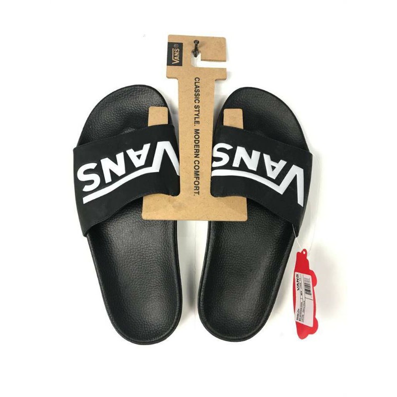 Sandal Vans Slide On Logo Black