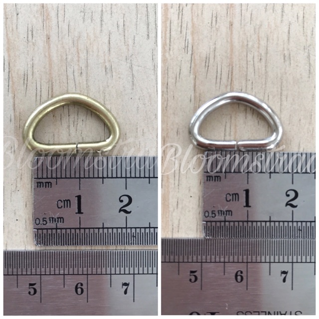 Ring D 1,5 cm ATG Nikel 15 mm 1,5 cm metal besi 15 mm silver bakar tas kait nickle