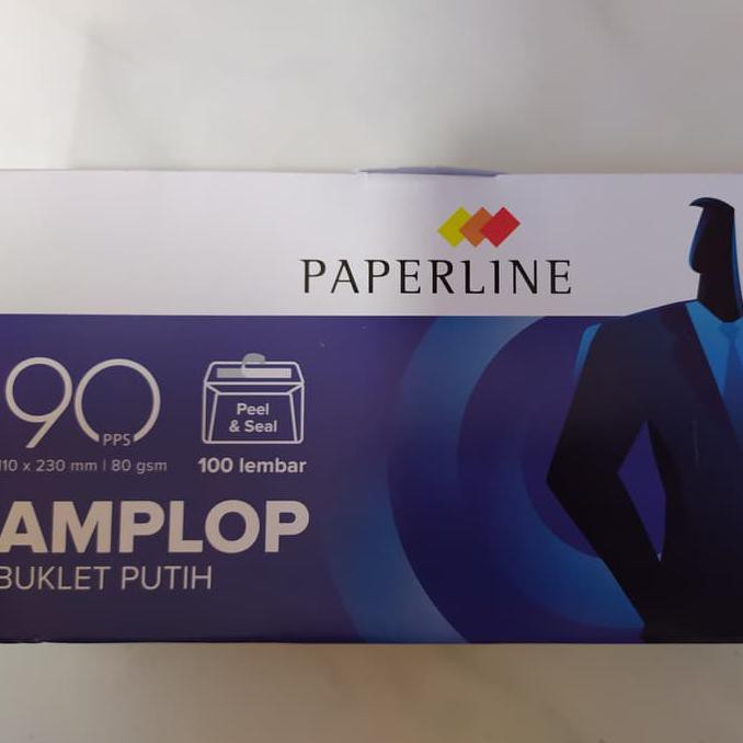 

Amplop Putih 90 PPS Paperline PPL Peel Seal Lem Strip Perekat Segel TERBAIK