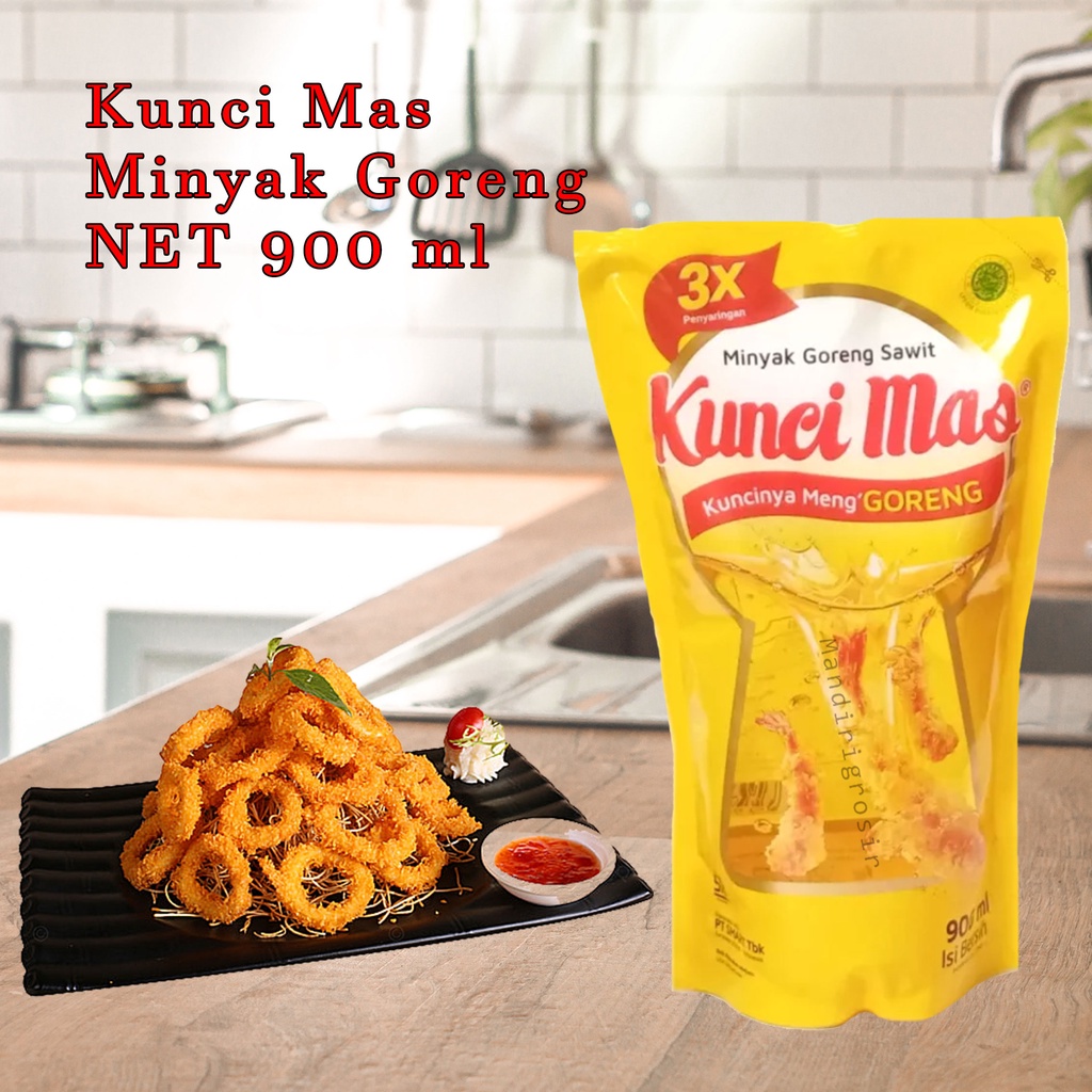 Minyak Goreng * Kunci Mas * Minyak Goreng Pouch *  900 ml