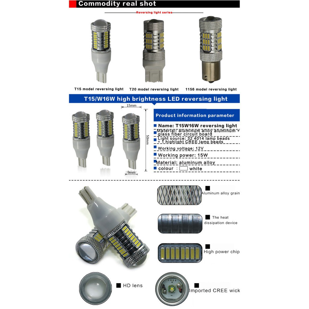 Lampu Led 1156 T15 T20 1157 Untuk Rem / Mundur Mobil / Motor