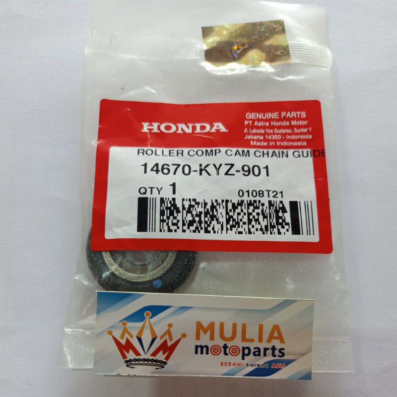 14670-KYZ-901 KARET TEKANAN RANTAI KETENG API HELM IN 14670 KYZ ROLLER COMP CAM CHAIN
