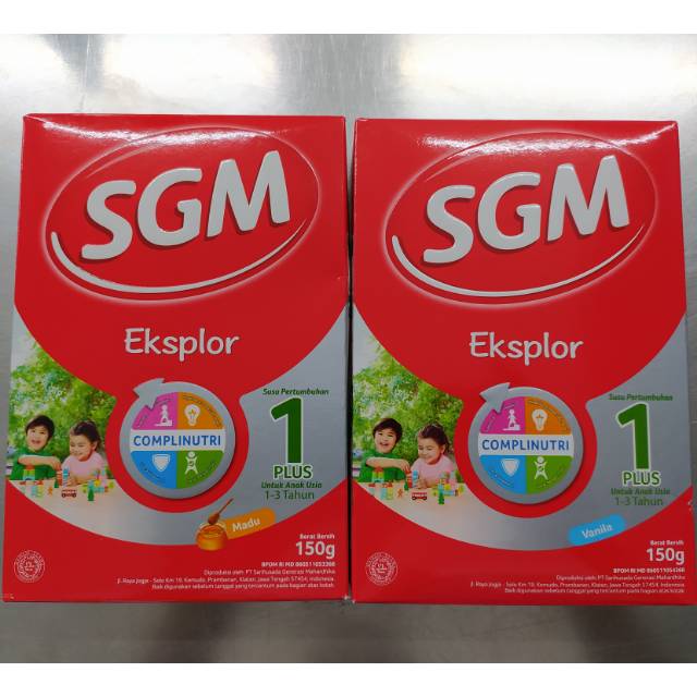 

SGM EKSPLOR 1 PLUS 1-3 TAHUN RASA MADU & VANILLA 150GR