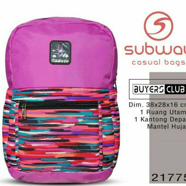 tas ransel sekolah SUBWAY ori