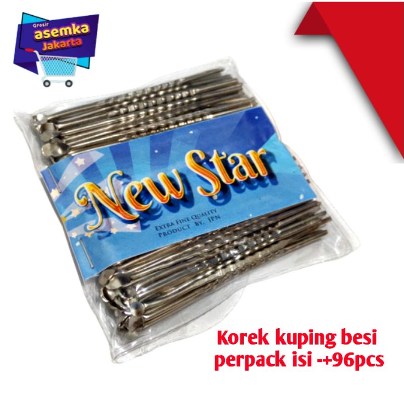 Korek kuping Besi Kemasan Lebih Banyak 96pcs Grosir