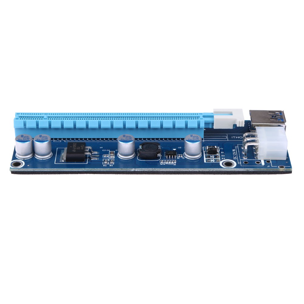 40cm USB 3.0 Mini PCI-E 16Pin ke PCIe Riser Card PCI Express 1x Ke 16x Ekstender dengan SATA