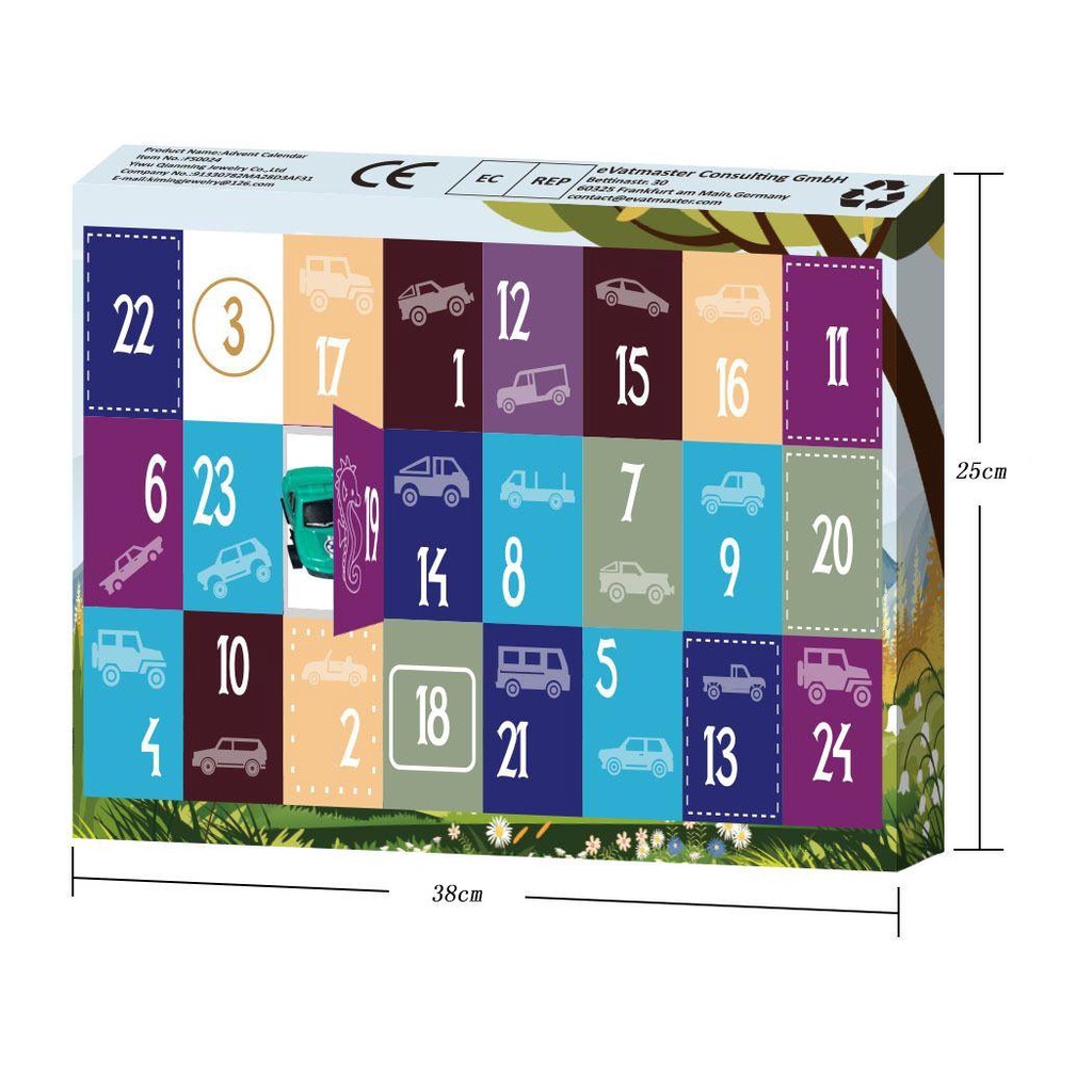 R-flower Kalender Advent Natal XMAS Hadiah Gift Box Countdown Kalender Truk