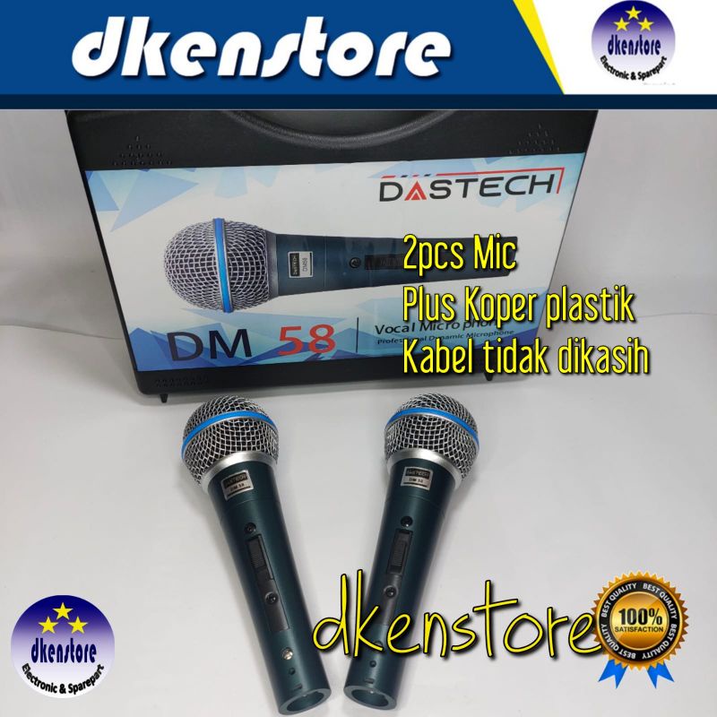 Mic Dastech DM58 2pcs mik min kabel DM 58