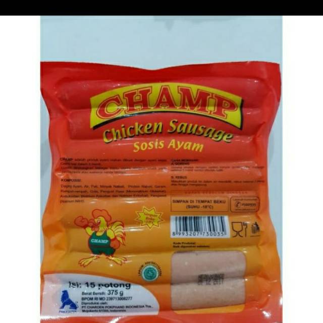 

Champ Sosis 375g ( 15 pcs )