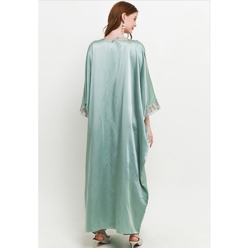 ICONS RUCH EMBELLISHED KAFTAN W/ FACE MASK LEBARAN MODERN MEWAH FASHION WANITA MUSLIM TNIC0613BB/0422