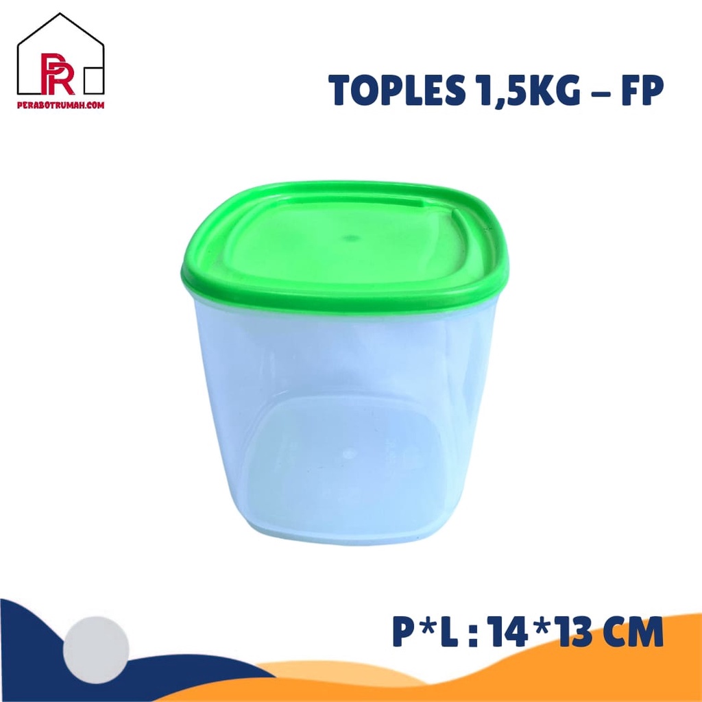 Toples Plastik 1,5 Kg - FP / Toples Lebaran / Toples Lebaran Cemilan 1500 Gram / Toples kue