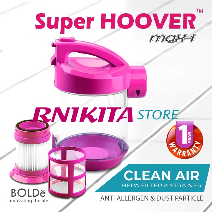 BOLDe MAX ONE - Super Hoover Cyclone Vacuum Cleaner 2 in 1