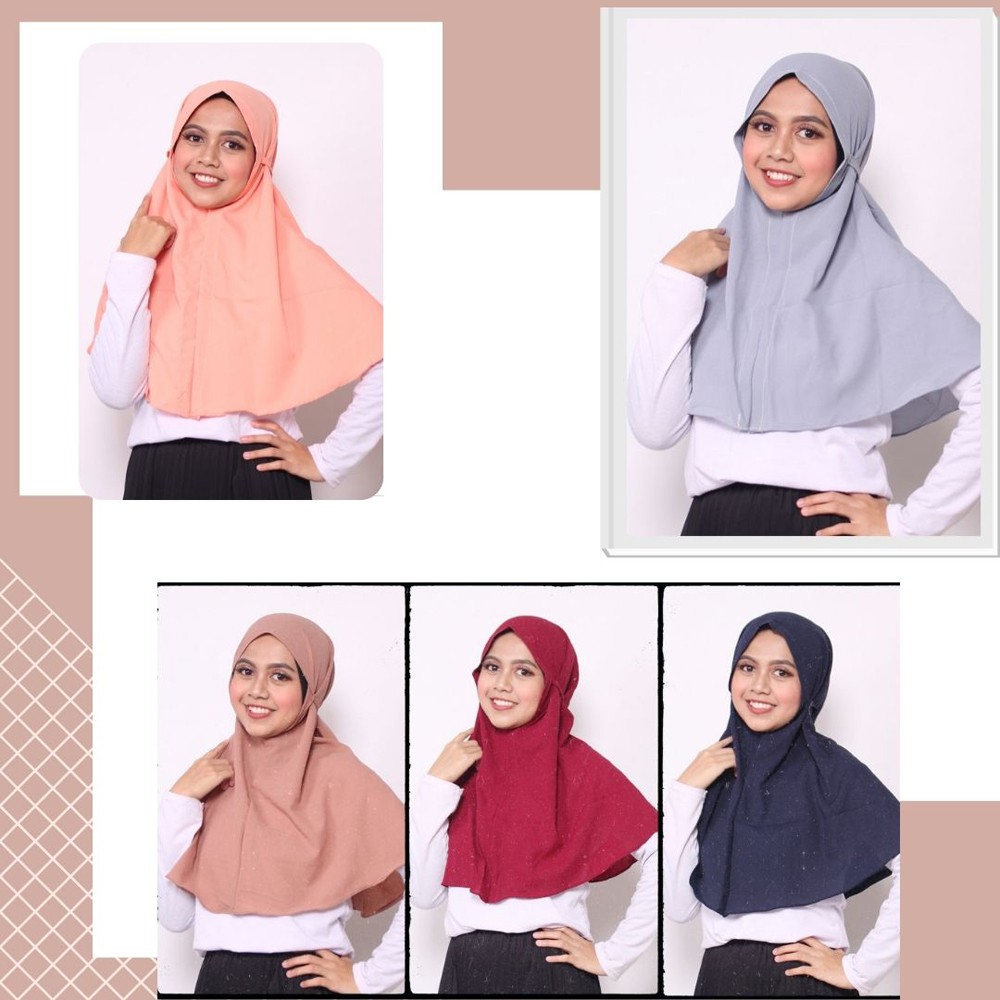 BERGO MARYAM / JILBAB BERGO JERSEY / HIJAB INSTANT LANGSUNG PAKAI / KERUDUNG BERGO