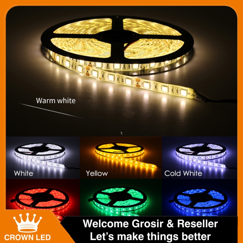 LAMPU PLAFON LED STRIP 5050 IP44 GEL OUTDOOR INDOOR AWET SUPER TERANG