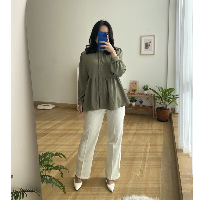 ELLIS - ATASAN BLUS KOREA PREMIUM BAHAN AIRFLOW