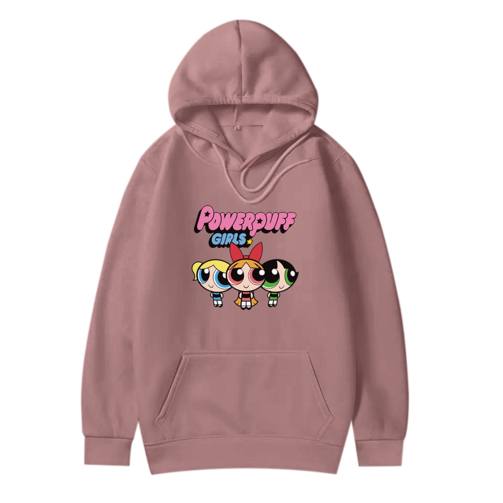 POWERPUFF GIRLS HOODIE JUMPER Size M-XXL