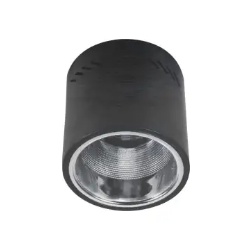 Eglare Housing Lampu E27 10 Cm  / Housing Lampu Kanopi Downlight Gantung Krisbow / HOUSING SURFACE E27 4 INC BLACK