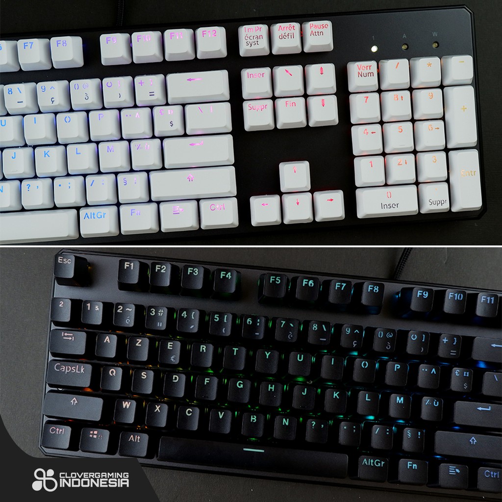 Keycaps CLV France Layout - Mechanical Keyboard Prancis French Paris Set 104 Full Size