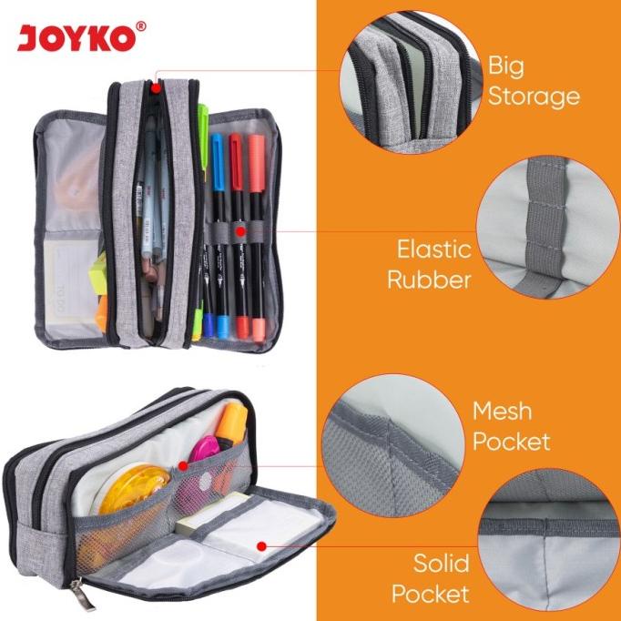 

BISA COD Kotak Tempat Pensil Pencil Case Joyko PC-5006 - Black/TEMPAT PENSIL AESTHETIC/TEMPAT PENSIL ANAK PEREMPUAN/TEMPAT PENSIL LUCU/TEMPAT PENSIL 3D/TEMPAT PENSIL TRANSPARAN/TEMPAT PENSIL LUCU/TEMPAT PENSIL KOREA/TEMPAT PENSIL KAIN/TEMPAT PENSIL