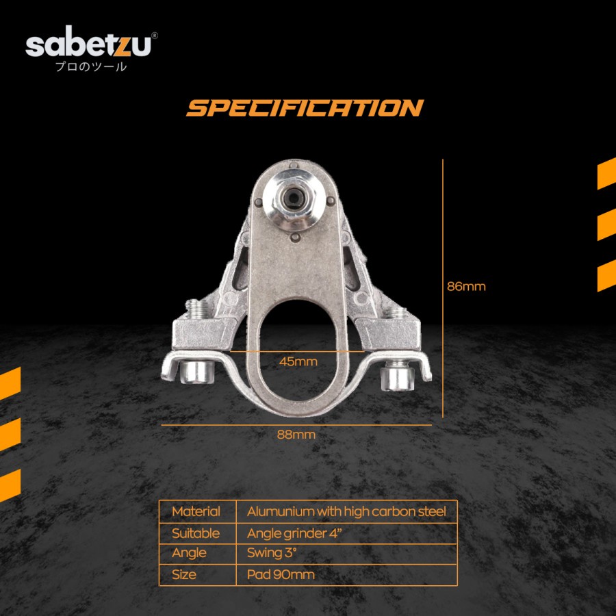 SABETZU AOAG21 Adapter Oskilasi Mesin Gerinda Multifungsi Set Adaptor